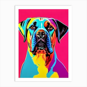 Bullmastiff Andy Warhol Style Dog Art Print