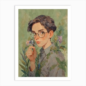 Boy With Glasses Art Print