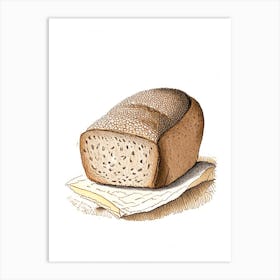Buckwheat Bread Bakery Product Quentin Blake Illustration 3 Art Print