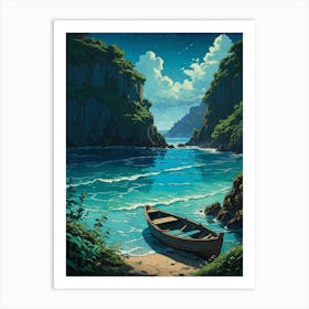 Boat On The Beach Art Print