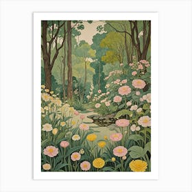 Flowers In The Woods Art Print