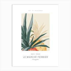 Pineapples Le Marche Fermier Poster 3 Art Print