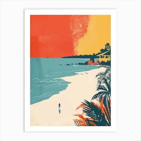 Sunset At The Beach 36 Art Print