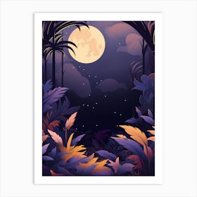 Night In The Jungle Art Print