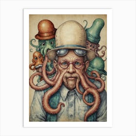 Octopus Man Art Print