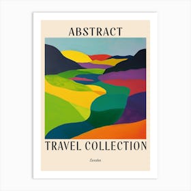 Abstract Travel Collection Poster Sweden Art Print