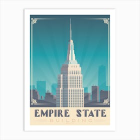New York Empire State Building Art Print