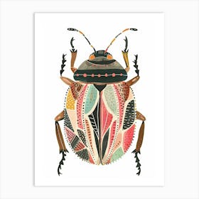 Colourful Insect Illustration June Bug 9 Art Print