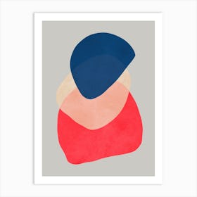 Expressive abstract shapes 2 Art Print