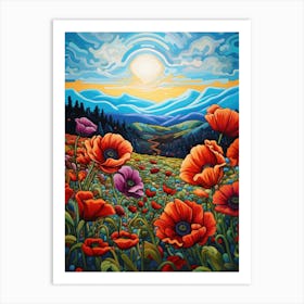 Poppies 14 Art Print