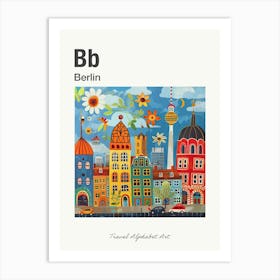 Kids Travel Alphabet  Berlin 4 Art Print