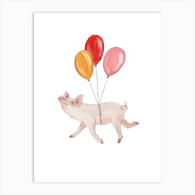 Party Pig Art Print