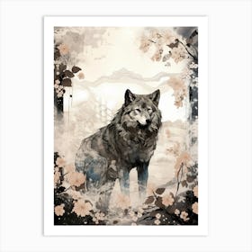 Wolf Painting  4 Art Print