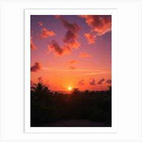 Sunset Stock Videos & Royalty-Free Footage 1 Art Print