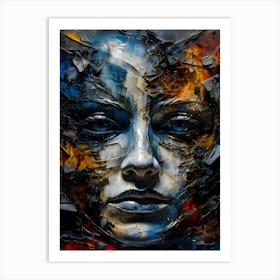 Face Of A Woman~ Escape Clause~ Reimagined Art Print