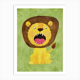 Lion Print Art Print