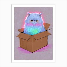 Cat In A Box 8 Art Print