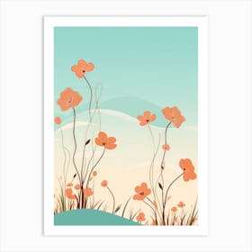 Poppies In The Meadow 4 Art Print