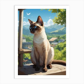 Siamese Cat 1 Art Print