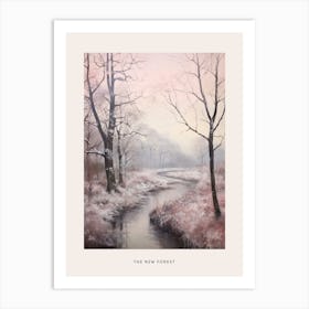 Dreamy Winter National Park Poster  The New Forest England 3 Art Print