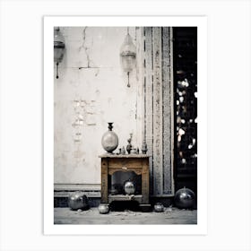 Marrakech, Morocco, Photography In Black And White 3 Art Print