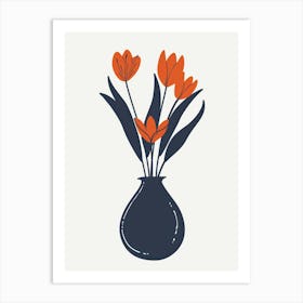 Vase Of Tulips Art Print