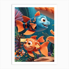 Fishes In The Sea 1 Art Print