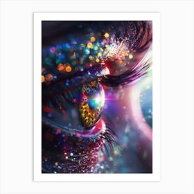 Psychedelic Eye Art Print