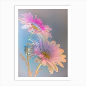 Iridescent Flower Gerbera Daisy 1 Art Print