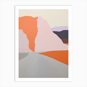 Atacama Desert   South America (Chile), Contemporary Abstract Illustration 2 Art Print