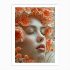 Flower Girl 3 Art Print