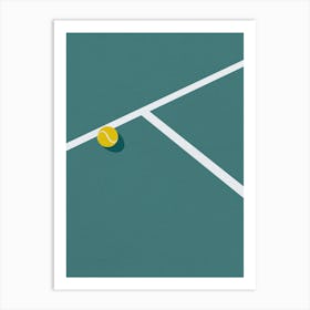 Minimal art Tennis Ball Art Print