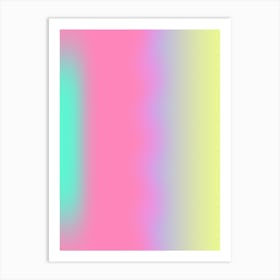 Colorful Lights Gradient Aura Art Print