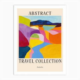 Abstract Travel Collection Poster Australia 4 Art Print