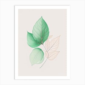 Mint Leaf Contemporary 2 Art Print