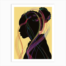 Silhouette Of A Woman 46 Art Print