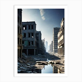 Abandoned City 1 Art Print