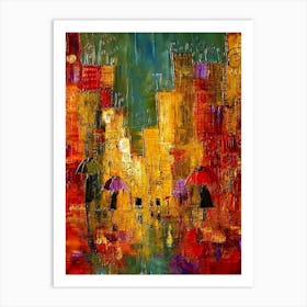 Rainy Day In The City Art Print