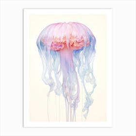 Box Jellyfish Watercolour Painting 6 Art Print