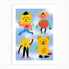 ♥ animal friendship ♥ Art Print