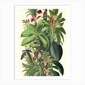 Jungle 3 Botanicals Art Print