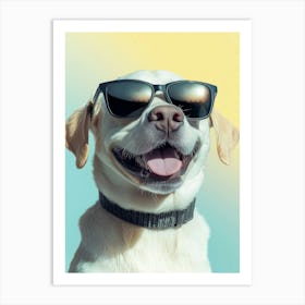 Dog In Sunglasses. Generated AI. Art Print 3 Art Print