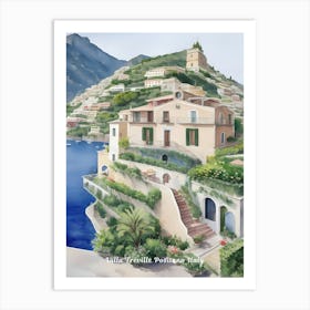 Villa Treville Positano Italy 2 Art Print