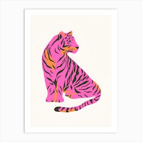 Pink Tiger Art Print