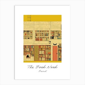Beirut The Book Nook Pastel Colours 4 Poster Art Print