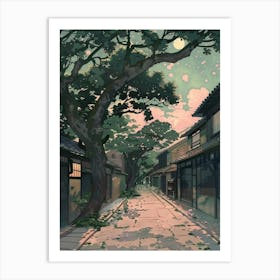 Kanazawa Japan 1 Retro Illustration Art Print