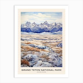 Grand Teton National Park United States 2 Poster Art Print