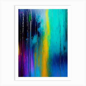 Rain Waterscape Bright Abstract 1 Art Print
