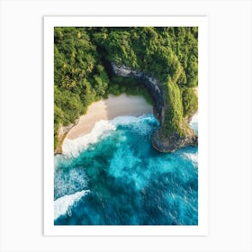 Aerial View Of A Beach In Bali 1 Art Print