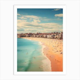 Bondi Beach Sydney Australia Mediterranean Style Illustration 1 Art Print